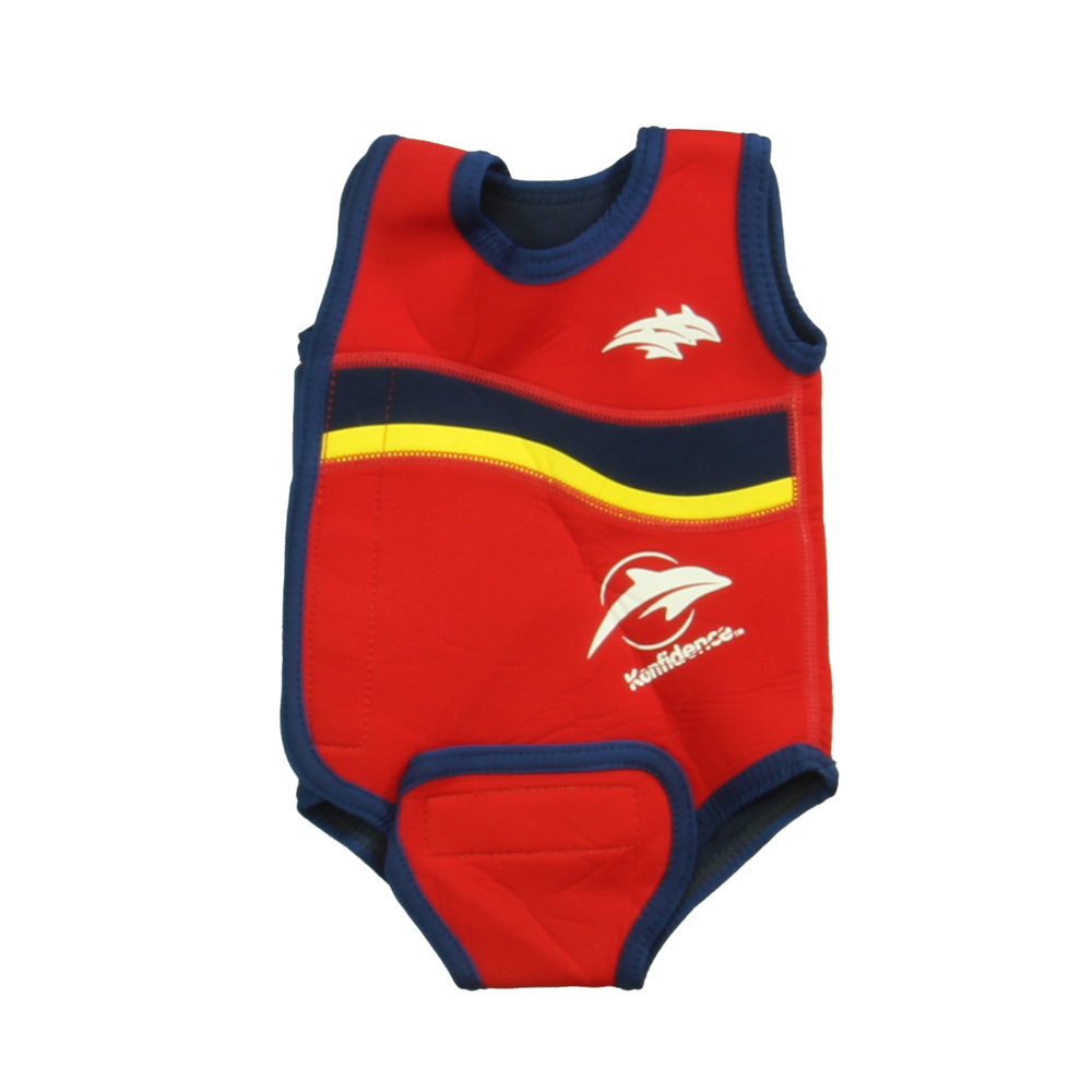 Konfidence Boys Red | Blue 1-piece Swimsuit size: 0-6 Months